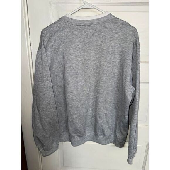 Classic Elements Winter Holiday Snowman Graphic Crewneck Sweatshirt Grey Size XL - Picture 2 of 3